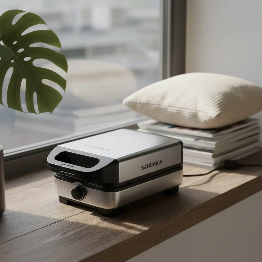 3-in-1 sandwich maker with interchangeable plates