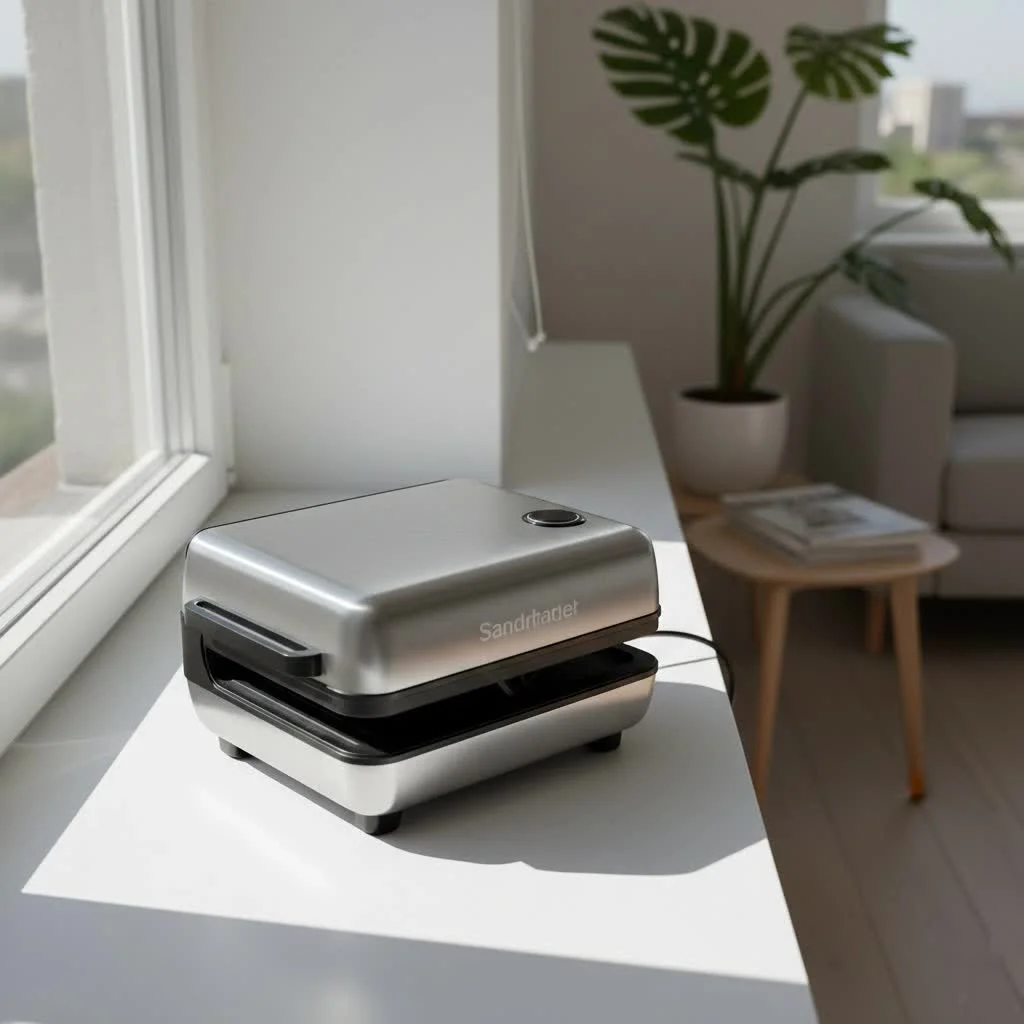 3-in-1 sandwich maker with interchangeable plates